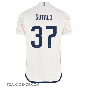 Ajax Josip Sutalo #37 Seconda Maglia 2023-24 Manica Corta